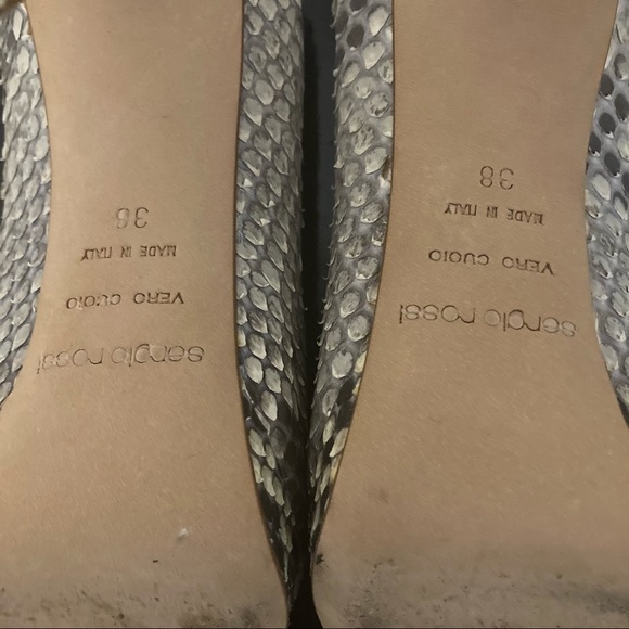 Sergio Rossi Python Peep Toe. - Picture 9 of 11